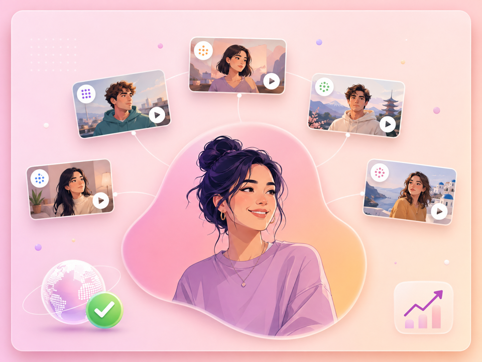 Flujo de video multilingüe para creadores de YouTube y TikTok